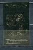 Почтовые марки. Рас-эль-Хайма. 1972г. Космос. На Луне. Фольга. Золото. №В707в. (Mi : 18.00 евро) 1972г