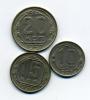 Монеты СССР 10,15,20 копеек 1957 г 3 шт 1957г