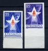 Почтовые марки. Румыния. 1963г. Космос. Ракета. Зубц. + безз. №2143-2144. 1963г